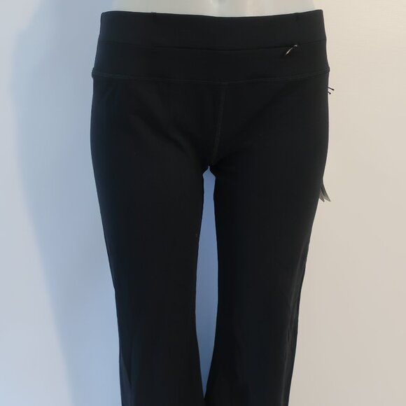 NWT Womens Nancy Rose Performance "Rocker Pant" Black Flare Pants Sz 10 - Picture 1 of 10